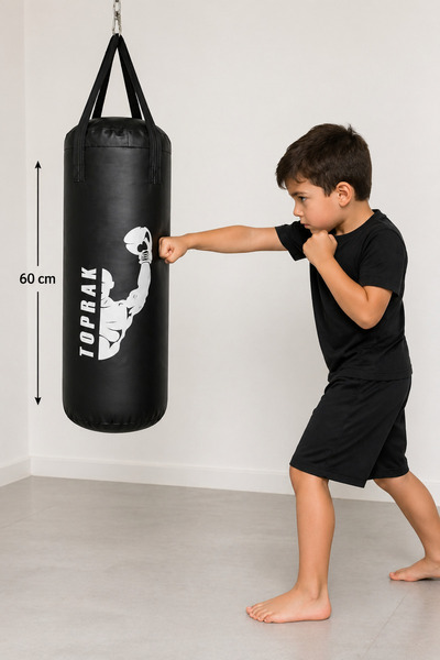 TOPRAK SPORT ELDİVEN Ve Karabina Hediyeli 60 X 25 Cm Boks Torbası