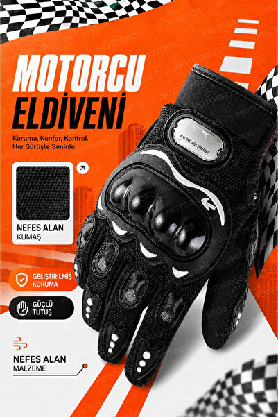 Motobros Motorcycle Gloves Biker Gloves Anti-Sweat Reinforced Protection Palm...