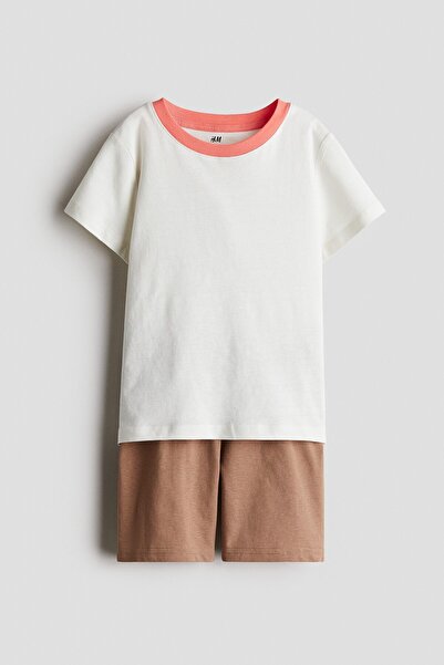 H&M 2 Parçalı Pamuklu Jarse Set