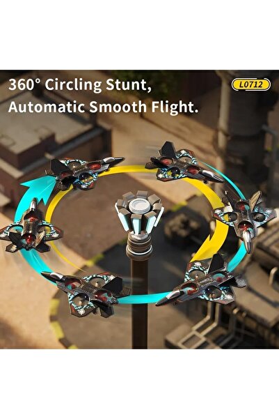 Generic DUSALA RC Helicopter Plane for Kids LO712, 2.4Ghz Remote Control Jet Fighter Airplane 3D Flip Quadco