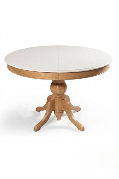 Gazzini Furniture Lindon Baba Ayak Yuvarlak Açılır Masa 120x120