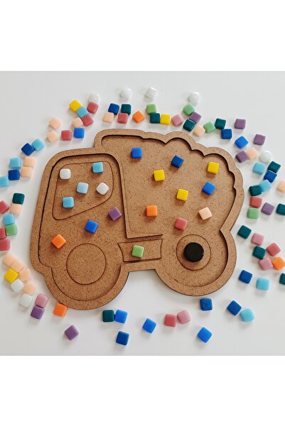 Kids Mozaik Etkinlik Kiti Kamyon | Çocuklar İçin Yaratıcı Sanat ve Tasarım Seti