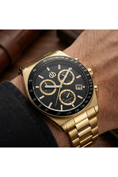 Bigotti Raffinato Gold Stainless Steel Watch for Men BG.1.10669-4