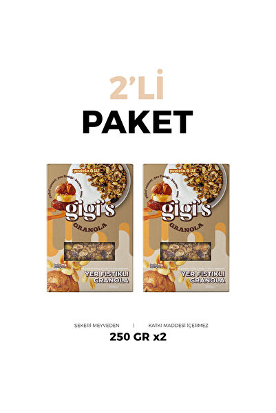 gigi's Yer Fıstıklı Granola 2'li Paket 2x250 g