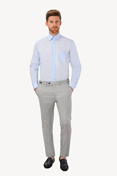 Ysf Erkek Taş Regular Fit Keten Spor Pantolon