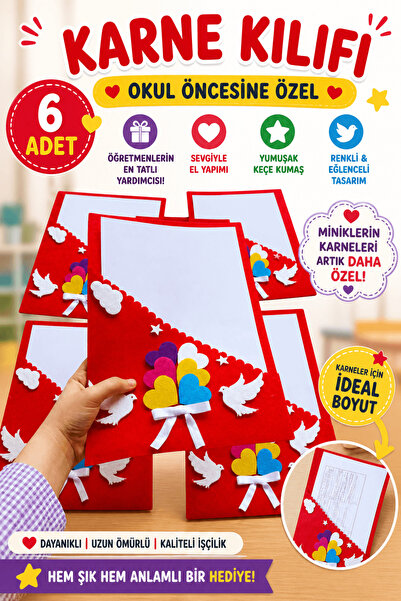Aydede Oyunevi 6 Pieces Felt Preschool Development Report Graduation Primary ...