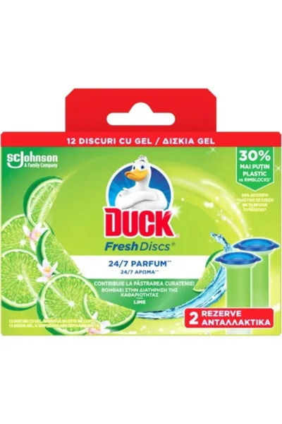 DUCK Fresh Discs Gel Rezerva Wc Lime 2X36Ml