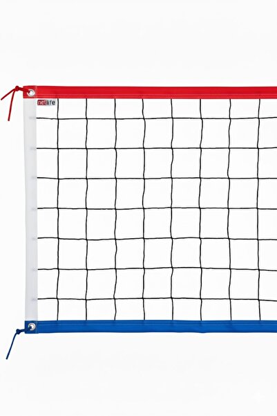 Netlife Voleybol Filesi Kırmızı*Beyaz*Mavi 100x300cm