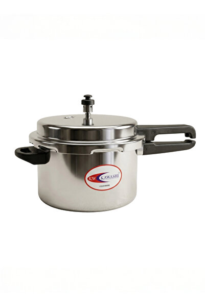 Kawashi Pressure Cooker 5 Ltr – Durable Aluminium Pressure Cooker with Safety...
