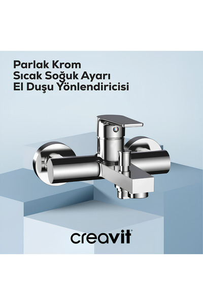 Creavit شارب كروم تجهيزات الحمام SR2510