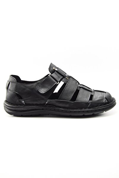 Endurstep Hakiki Deri Ortopedik Taban Erkek Sandalet 02