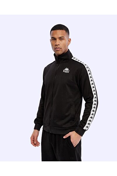 Kappa 222 Banda Andry Full Zip Erkek Siyah Regular Fermuarlı Eşofman Üstü