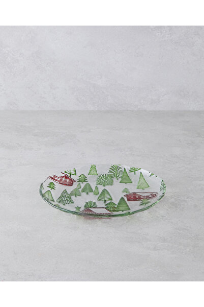 English Home Village Cam Pasta Tabağı 20 cm Yeşil