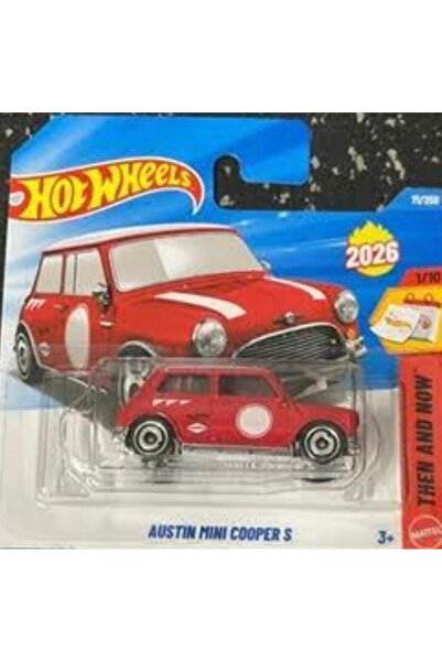 HOT WHEELS HotWheels Austin Mini Cooper S JJK94 1/64 Ölçek Tekli Arabalar