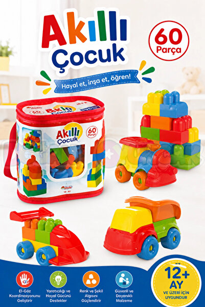 Doğan Oyuncak Dünyası Smart Child 60 Pieces - Toy Toys - Toys - Smart Toy - S...