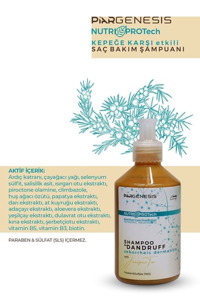 Piar Genesis Nutri Protech Nutritive Care Protection Anti-Dandruff Shampoo for Seborrheic Dermatitis 250 ml