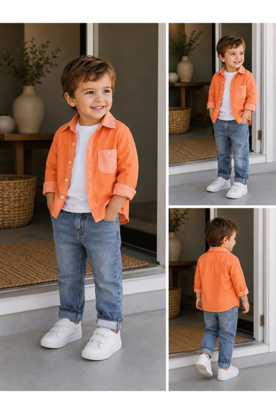 nk kids Nk 1-4 Yaş Kindness Gömlek Yavruağzı