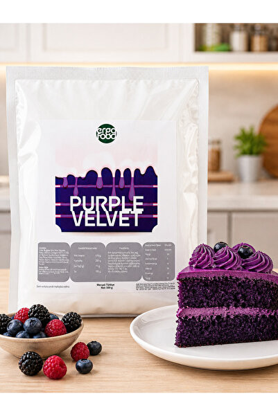 ergo food Mor Kadife Kek Karışımı 500 Gr Purple Velvet Kek