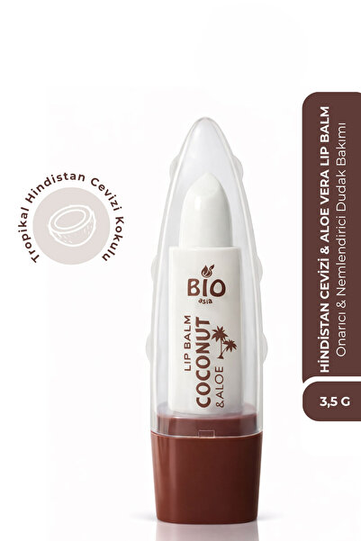Bio Asia Hindistan Cevizi & Aloe Vera Lip Balm – Tropikal Koku, Onarıcı Nemle...