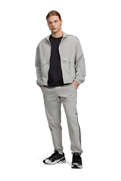 Under Armour 6012332-069 Unstoppable Airvent Tpr Gri Şeritli Erkek Sweatpant