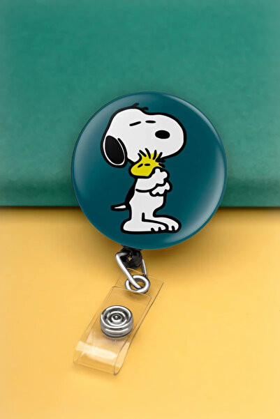 Apptakı Köpek Metal Buton Yoyo Yaka Kartığı Kart Tutucu Yoyo Kartlık - MBY0018