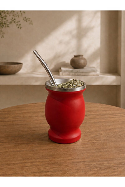 Ybera Mate Çayı Mate Çayı İçin Çift Cidarlı Paslanmaz Çelik Kupa