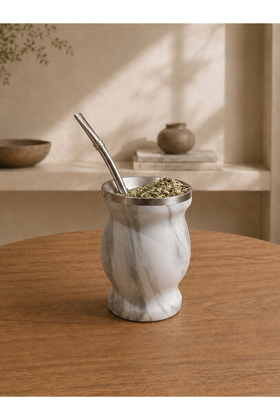 Ybera Mate Çayı Mate Çayı İçin Çift Cidarlı Paslanmaz Çelik Kupa