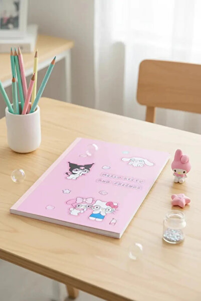 Hello Kitty Ve Arkadaşları Lisanslı B5 Dikişli Not Defteri – Dayanıklı Ciltli...