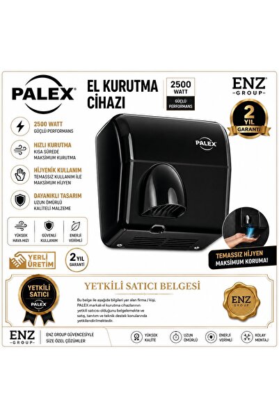 Genel Markalar Hepa Filtreli El Yüz Kurutma Cihazı 2500 Watt Abs Siyah Kaplama