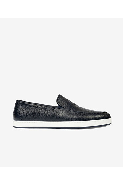 Greyder Erkek Lacivert Hakiki Deri Loafer Ayakkabı 4Y1CA63479
