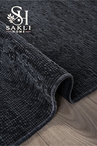 Genel Markalar Antrasit Şönil Kilim Salon Oturma Çocuk Odası Hasır Sisal Yoll...