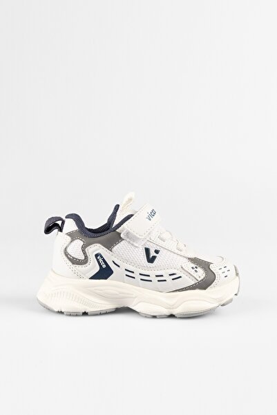 Vicco Tag Ortopedic Unisex pentru copii, pantofi sport albi confortabili