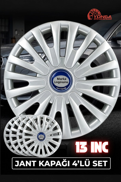 YONGA OTO AKSESUAR FORD MONDEO Jant Kapağı 13 İnç Kırılmaz 4'lü + 4 Amblem + ...