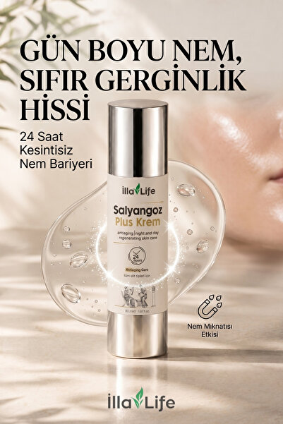 İlla Life Gençleştiren Botox Etkili Yaşlanma ve Kırışıklık Karşıtı Botoks Etkili Dolgunlaştırıcı Sıkılaştırıcı Cilt Yenileyici Onarıcı Nemlendirici Gece Bakımı Shea Yağlı Anti Aging Salyangoz Özlü Yüz Kremi