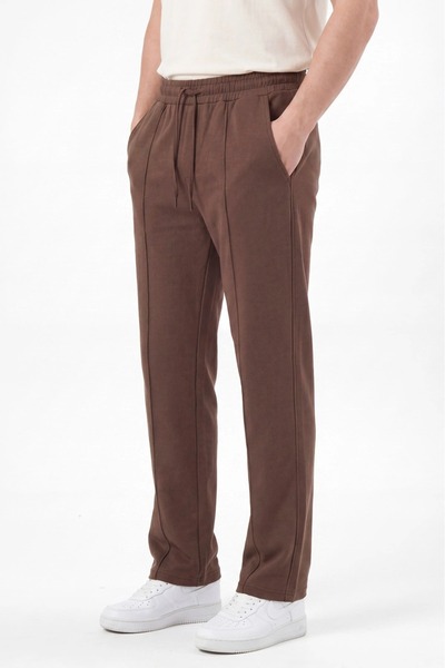 No Way Men's Lycra 100% Pes Fabric Regular Fit Trousers with Elastic Waist