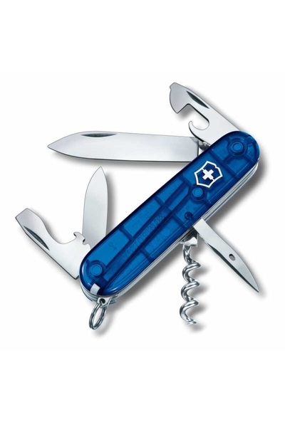 Victorinox 1.3603.t2k Deri Kılıflı Şeffaf Mavi Renk 12 Fonksiyon Spartan Çakı