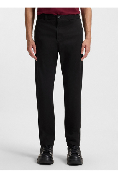 HUGO Siyah Erkek Slim Fit Chino Pantolon 50530886_David251D