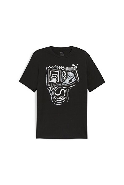 Puma Ανδρικό μαύρο κοντομάνικο GRAPHICS Year of Sports T-shirt