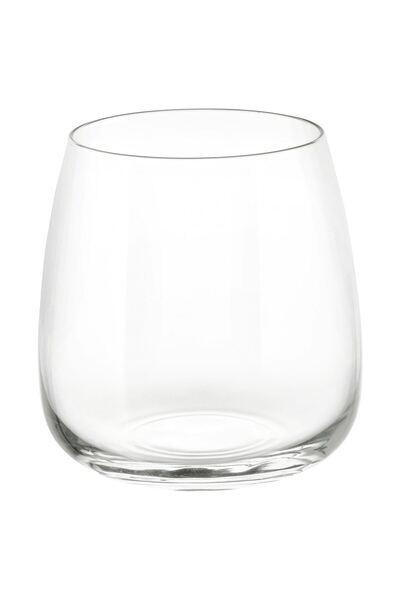IKEA 4 Parça 4'lü Bardak Seti, Kola Meşrubat Bardağı 36cl Cam Su Bardağı Beyaz