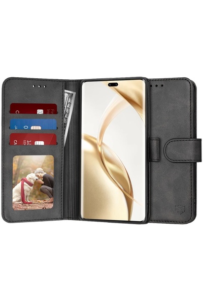 Techsuit Carcasă pentru Honor 200 Pro - Jurnal - Negru