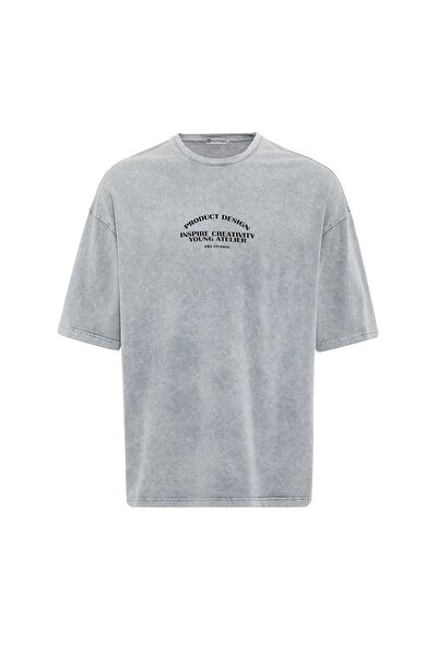 S13 Store Μπλουζάκι Oversize με στάμπα προ-εκτυπωμένου κειμένου και δυνατότητ...
