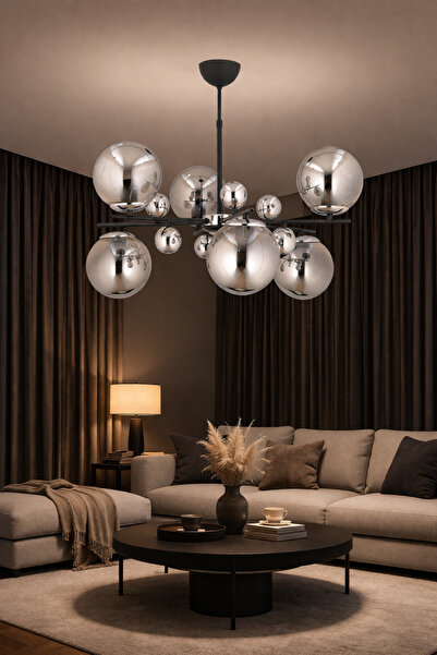 ESSLİGHT MELİSA 6 LI FÜME CAMLI MODERN DEKORATİF AYDINLATMA