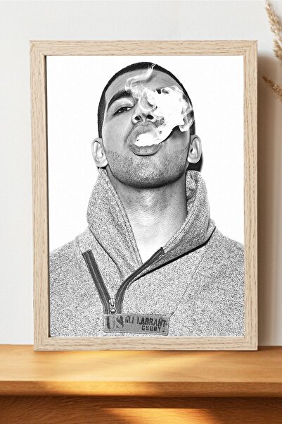 Luna Marissa Ασπρόμαυρη αφίσα Drake - Χοντρό χαρτί χωρίς πλαίσιο Αφίσα Hiphop