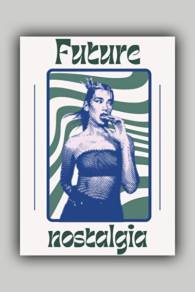 Luna Marissa Ρετρό αφίσα Dua Lipa - Αφίσα τοίχου χωρίς πλαίσιο