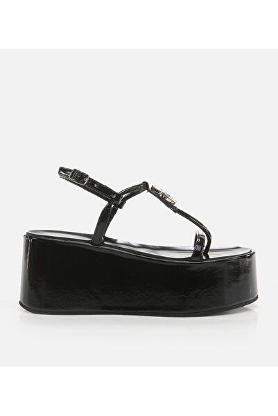 Hotiç Women's Black Flat Sandals