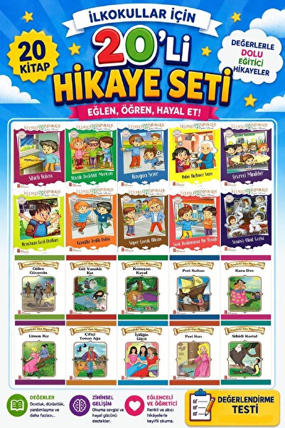 Ata Yayıncılık 2.ve 3.Sınıflar İçin 20 li Hikaye Seti (64 Sayfa)