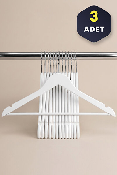 KHAKMA Wooden Look Plastic Clothing Shirt Hanger