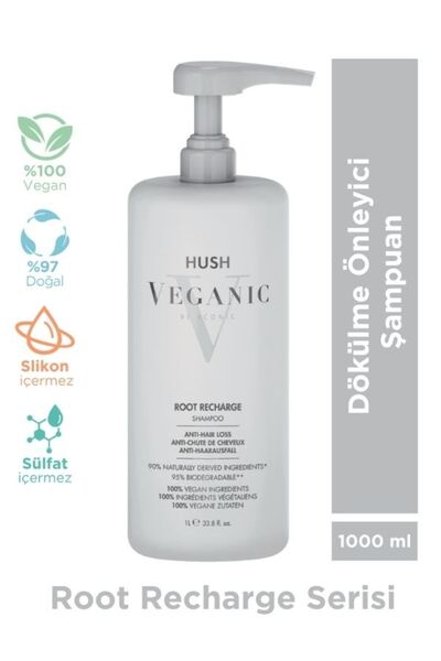 HUSH Veganic Root Recharge Anti-Hair Loss Shampoo 1000 ml