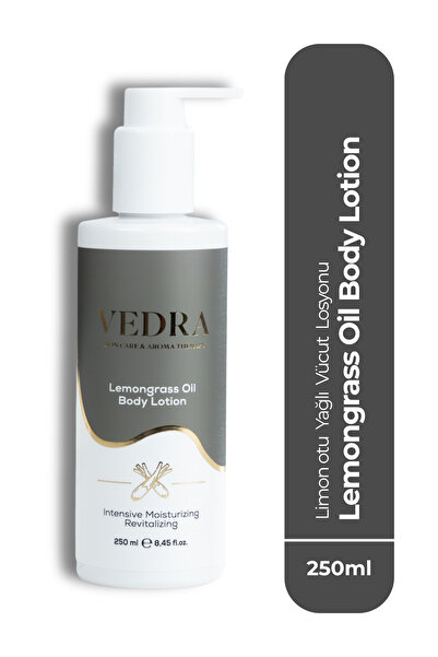 VEDRA AROMATHERAPY & SKINCARE Limon Otu Yağlı Vücut Losyonu Lemongrass Oil Bo...