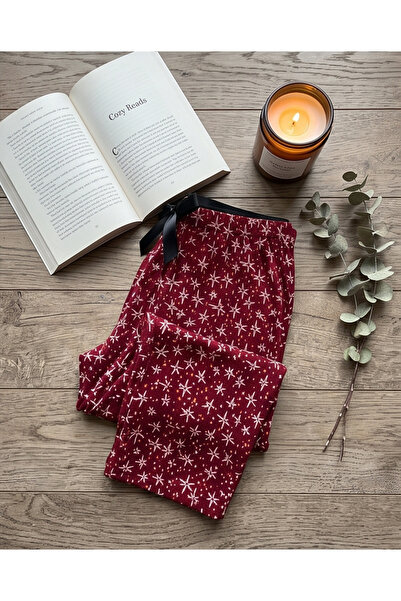 Hirazenmoda Pijamale pentru femei din piele intoarsa, cu un singur fund, text...